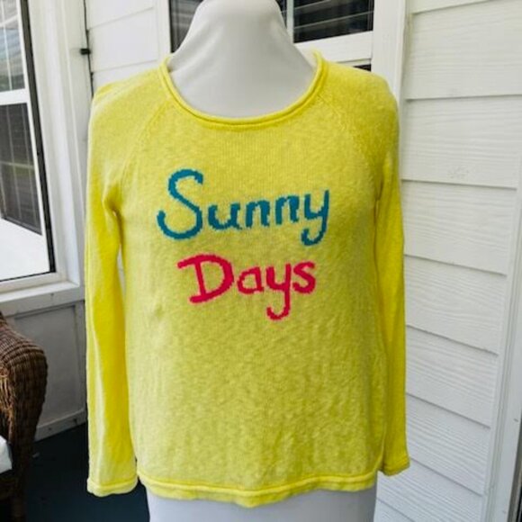 Lilly Pulitzer Sweaters - Lilly Pulitzer Resort Top Sweater Yellow Sunny Days Women's Size S Small Rare